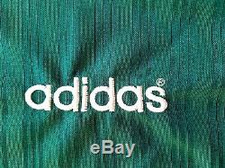 Liverpool Away Shirt 1995. XL. Adidas. Green Adults Long Sleeves Football Top