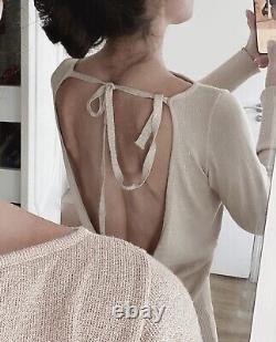 Long Sleeve Open back Evening Top Small