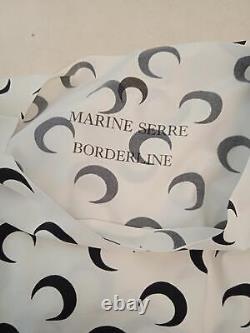 MARINE SERRE Second Skin Top Moon Print Borderline White/Black M NEW RRP220