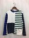 Marni Long Sleeve T-shirt Size 44 Women's Multi-color Stripe Top Cotton Japan Fs