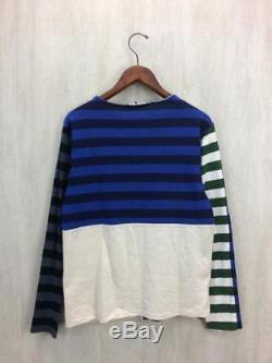 MARNI Long Sleeve T-Shirt Size 44 Women's Multi-Color Stripe Top Cotton Japan FS