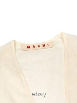 MARNI Ruffle Long Sleeve Tiered Blouse Top (IT42/M)