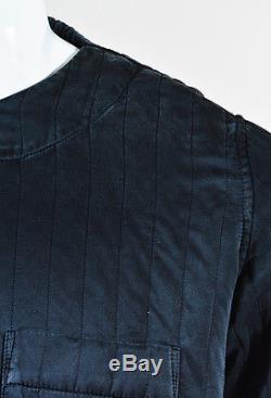 MENS Craig Green NWT Black Silk Quilted Long Sleeve Shirt Top SZ S