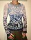 Mint Condition Jean Paul Gaultier Mesh Long Sleeved Top Tattoo/floral Size M