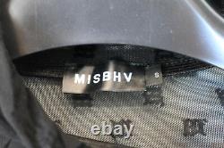 MISBHV Ladies Black Long Sleeve High Neck Mesh Logo Top Size S