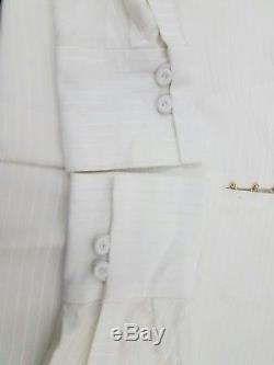 MM Lafleur Womens Rentas Top Mini Stripe Small Ivory Long Sleeve New $245