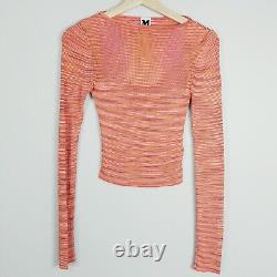 M MISSONI Womens Size IT 38 or 8 / US 4 Striped Long Sleeve Top