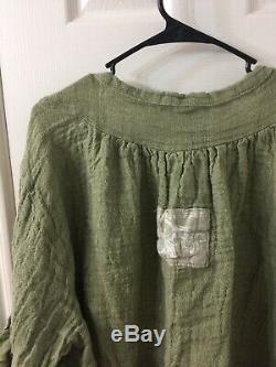 Magnolia pearl Green Long Sleeve Blouse Top One Size