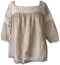 Magnolia pearl Linen Sabina Top In Sienna, Love Label Beauty Made @ Texas Ranch