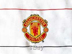 Manchester United 3rd Shirt 2003. Large. Nike White Adults Long Sleeves Top Only