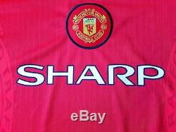 Manchester United Home Shirt 1996. XL. Long Sleeves Umbro Red Man Utd Top Only