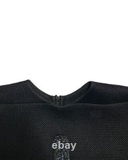 Maticevski Beaded Long Sleeve Top in Black Polyester INTS