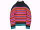 Me Issey Miyake High Neck Long Sleeve Tops Blouse Multi-color Rainbow Xs