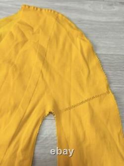 Me Issey Miyake Cut And Sew Long Sleeve Top Yellow New