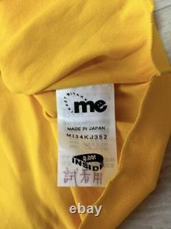 Me Issey Miyake Cut And Sew Long Sleeve Top Yellow New