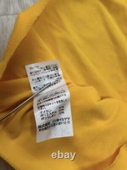 Me Issey Miyake Cut And Sew Long Sleeve Top Yellow New