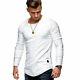 Mens Long Sleeve T Shirt Slim Fit Casual Blouse Tops Autumn Clothing Muscle Tee