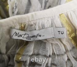 Mes Demoiselles Women's Patterned Gold Detail Exquis Top One Size Good Used