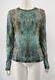 Misha Nonoo Women's Multicoloured Patterned Long Sleeve Top Size L Large Used