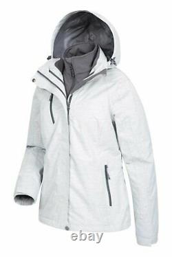 Mountain Warehouse Womens 3 in 1 Waterproof Jacket Winter Rain Coat Ladies