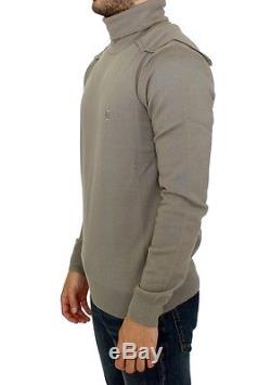 NEW $420 GALLIANO Gray Wool Long Sleeve Turtleneck Pullover Sweater Top s. L