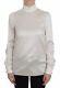 New $900 Dolce & Gabbana Blouse White Silk Stretch Long Sleeve Top It40 / Us6/ S