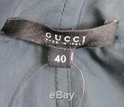 NEW Authentic Gucci Long Sleeve Shirt Top withTie, 40, 145626