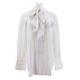 New! Fr36 Uk 8 10 Celine Cream Silk Long Sleeve Blouse Shirt Top Long Designer