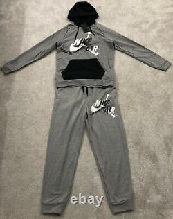 NEW Mens Nike Air Jordan Graphic AJ Fleece Tracksuit SET Hoodie & Bottom LTD Edt