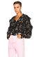 Nwot 38/4 $755 Isabel Marant Black Floral Sibel Long Sleeve Oversized Blouse Top