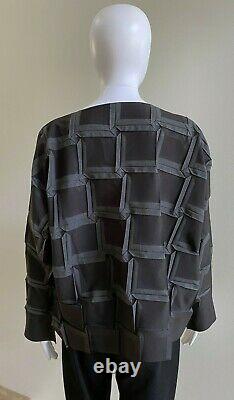 NWOT ISSEY MIYAKE Multicolor Pleated Top Blouse, Size 2 (Small)