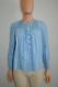 Nwot Isabel Marant Light Blue Silk Pleated Ruffle Long Sleeve Blouse/top Size 34