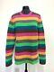 Nwot Loewe Rainbow Stripe Chunky Knit Long Sleeve Jumper Sweater Top S