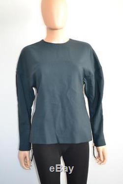 NWOT Marni Dark Green Wool Blend Long Sleeve Blouse/Top Size 36