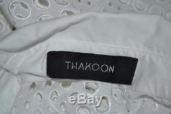 NWOT Thakoon White Cotton Eyelet Peplum Long Sleeve Blouse/Top Size 0