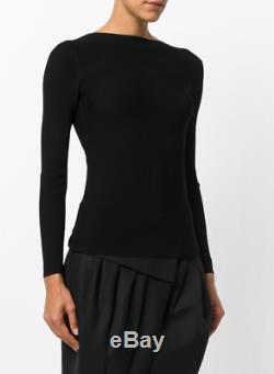 NWT $395 Helmut Lang Technical Tie-Back Long-Sleeve Jersey Top Size S