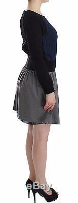 NWT $700 CHRISTIAN PELLIZZARI Wool Dress Long Sleeve Skirt Top Mini IT44/US10