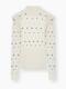 Nwt Chloe Iconic Milk Turtleneck Metal Eyelet Sweater/top Size Xs $2,150