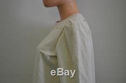 NWT Isabel Marant Chalk Ivory'Rifen' Linen/Cotton Long Sleeve Top Sz 36 $1350