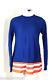 Nwt Louis Vuitton Merino Wool Blue Long Sleeve Sweater Top Blouse Xs S 3 4 5