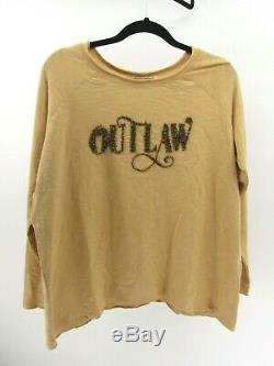 NWT Spell & the Gypsy Collective OUTLAW Long Sleeve top Sloppy Joe in HONEY-L