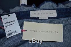 NWT Stella McCartney Blue Denim Ruffle Long Sleeve Blouse/Top Size 36 $765