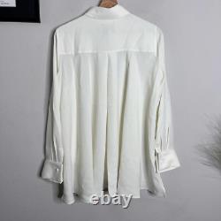 NWT Tuckernuck Blouse Long Sleeve Collared Carrie Cream Top Size M
