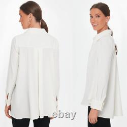 NWT Tuckernuck Blouse Long Sleeve Collared Carrie Cream Top Size M