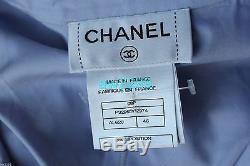 New Authentic Chanel 08p CC Logo Longsleeve Blouse Top 46 New Rare