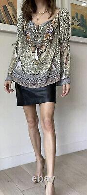 New Camilla Franks Soul Sister Drop Shoulder Bell Sleeve Top S Uk 10 Loose 8