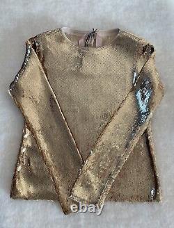 New No21 Long Sleeve Top In Gold tone