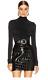New Proenza Schouler White Label Long Sleeve Fitted Turtleneck Top Size Small