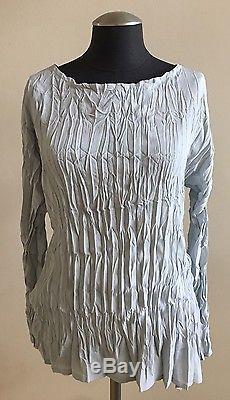 New without Tags $296 BABETTE Long Sleeve Top in Chalk Blue, Size Large
