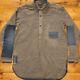 Nigel Cabourn Big Silhouette Plaid Long-sleeved Shirt Men's Tops Size 44